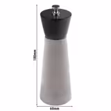 (6 szt.) Młynek do pieprzu - Element - beton - Wysokość: 180mm - Szary