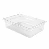 (6 unid) Recipiente GN 1/2 em policarbonato - transparente - 5,9L - Profundidade:100mm
