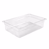 (6 stuks) Polycarbonaat GN-bak GN 1/2 - transparant - 5,9 liter - Diepte: 100mm