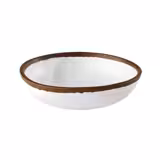 (6 uds) Bol redondo - CROCKER - Melamina - 0,5L - Ø165mm - Profundidad: 40mm - Blanco/Marrón