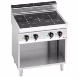 موقد تحريضي LORENZO 700 - 800x714mm - 14 kW - 4 مناطق طهي - خزانة قاعدة مفتوحة