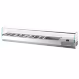 Countertop Prep Well / Refrigerated Topping Unit PREMIUM PLUS - 2300x353mm - 11x GN 1/4