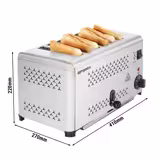 Grille-pain professionnel - Mécanique - 1,8kW - 6 fentes