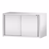 Edelstahl Wandhängeschrank PREMIUM - 1000x400mm - mit Schiebetür - 650mm hoch