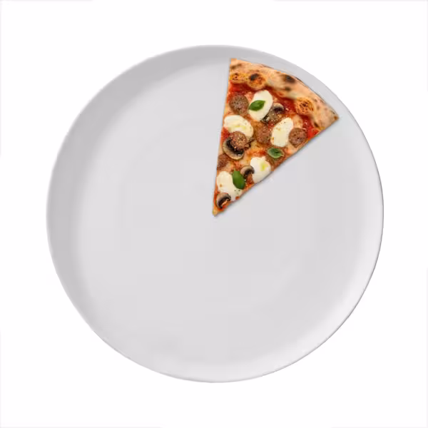 (12 Stück) Pizzateller Porzellan - Ø 310mm - Weiß