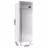 Bäckerei-Tiefkühlschrank Edelstahl Premium PLUS - EN 600x400 - 560 Liter - mit 1 Tür