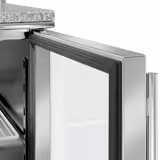 Saladette PREMIUM - 903mm - 2 Glastüren - mit Edelstahlaufsatz für 5x GN 1/6