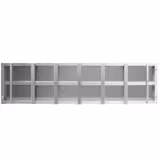 Wandbord für Behälter 5x GN 1/6 - 1000x300mm - inkl. Schienen