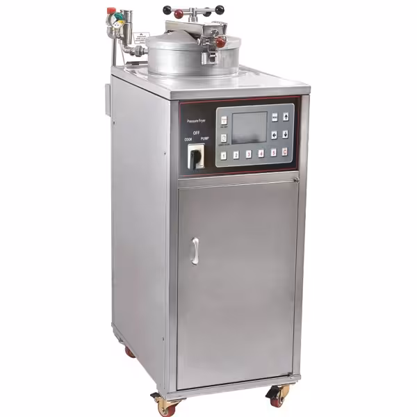 Drukfriteuse - 33 liter - 4 kW - digitale bediening - met oliefiltersysteem