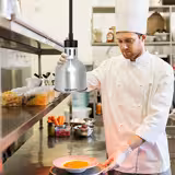 Lampa grzewcza na podczerwień – 275 W – Ø 175 mm – srebrna  