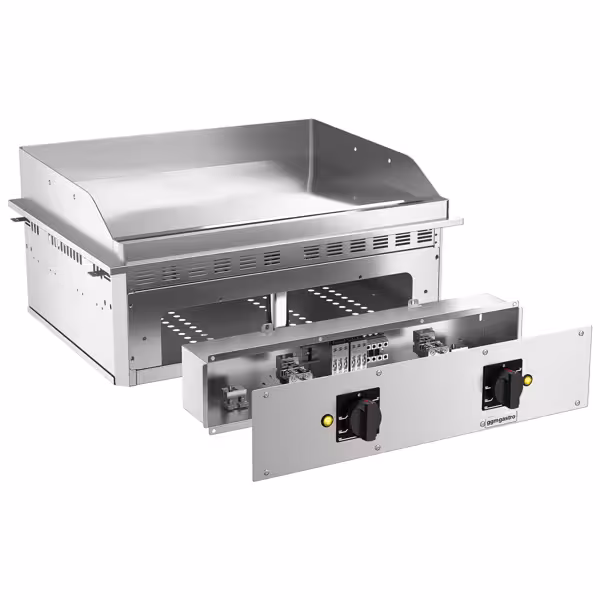 Elektrische bakplaat - 9,0kW - Glad - Bakoppervlak: 744x484mm