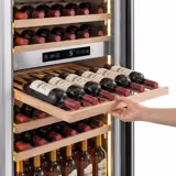 Weinkühlschrank - 2 Klimazonen - 100 Liter - max. 72 Flaschen