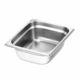 (6 pz) Bacinella GN in acciaio inox GN 1/2 - Altezza: 100mm