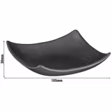 (6 Stück) Dipschälchen - ZEN - Melamin - 60 ml- 105x105mm - Schwarz