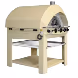 Gas Pizzaugn - Röd - 9x 25cm - Manuell - inkl. underrede