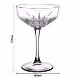(12 pcs) Cocktail glass - TIMELESS - 270 ml - Clear