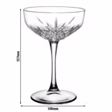 (12 pcs) Cocktail glass - TIMELESS - 270 ml - Clear