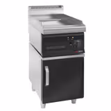 Elektrische bakplaat - 8kW - Glad - Bakoppervlak: 395x535mm - met onderbouw met 1 deur