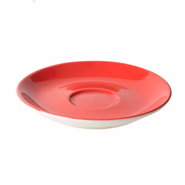 (12 stuks) BART COLOUR CAFE - Cappuccinoschotel - Ø 155mm - Rood