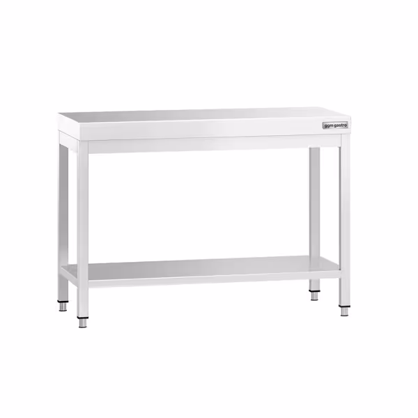 Paslanmaz Çelik Çalışma Tezgahı - PREMIUM- 1000x700mm - Sırtsız alt raflı