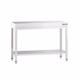 Commercial Stainless Steel Centre Table PREMIUM - 1000x800mm - with Undershelf