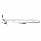 Chopping Board for Prep Table - 2000x800mm - Thickness: 40mm - HACCP-Compliant - PE500 (HDPE) - White