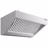 Commercial Wall Canopy Extractor Hood – 1000×700 mm – Stainless Steel