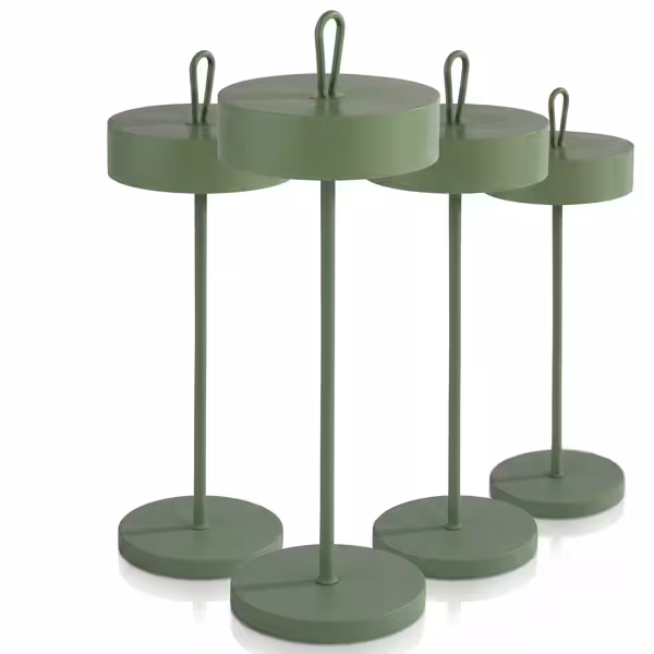 (4 bucăți) Lampă de masă - CLEO - cu 3 trepte de reglare a intensității luminoase - Ø 120 mm - Mint