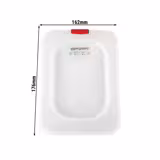 (6 buc) polipropilenă Capac GN GN 1/6 - înălțime: 13 mm - 176x162 mm - transparent