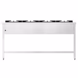 Gasherd - 34 kW - 4 Brenner - offen mit Grundboden & Auffangschublade