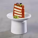 (6 pcs) ASIA PLUS | Canapé Plate - Melamine - Ø160mm - White