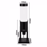 Distributeur de céréales - Ø 120 mm - Noir - distribution à levier