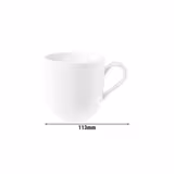 (6 pcs) SELTMANN WEIDEN | Blues Tulip Porcelain Coffee Mug with Handle – 280 ml - White