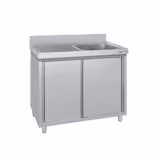 Rozsdamentes acél mosogatóegység ECO - 1,2 m - 1 medence jobbra - L 50 x B 40 x T 25 cm