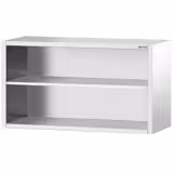 Armoire murale en acier inoxydable PREMIUM - 1400x400mm - sans portes (ouvert) - 800mm de haut