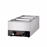 Bain-marie de banc, electric - 1,2 kW - GN 1/1 cu înălțime 150 mm - cu robinet de scurgere