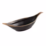 (6 Stück) Blatt Schale - CROCKER - Melamin - 0,65 Liter - Braun/Terrakotta