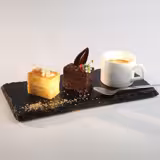 لوح من الأردواز الطبيعي - 250×120 مم - مع تجويف بقطر 60 مم - أسود (قطع x6)