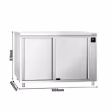 PREMIUM verwarmingskast - 1000x600mm - met doorgang & schuifdeuren - Digitaal