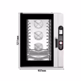 Elektrisch-Combisteamer - Digitaal - 12x GN 1/1 of 12x 600x400 - incl. wassysteem