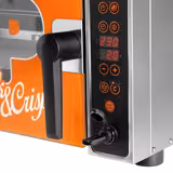 Professionelle Heißluftfritteuse (Airfryer) - 3,5 kW - inkl. Waschsystem, 2 Drehkörben, 1 Teflonschale & 2 Griffen