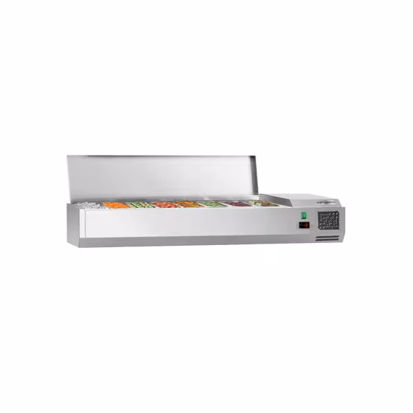Opzetkoelvitrine ECO - 1600x335mm - 7x GN 1/4
