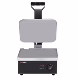 Saladette Kompakt - 1210x700 mm - glasöverdel - 2 dörrar - för 9x GN 1/6 - inkl. Kontaktgrill & hamburgerpress