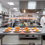 Ripiano d'appoggio per tavolo - con 4 emettitori a infrarossi ceramici - 1500x120mm - 1,4kW