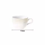 (6 stuks) SELTMANN WEIDEN | Cafetaria koffiekopje Tulp - 0,22 liter - Zandbeige