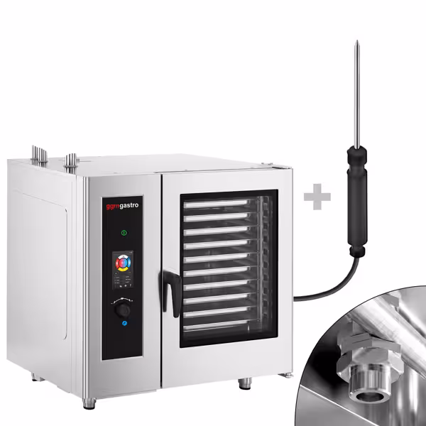 Gas-Kombidämpfer - Touch - 20x GN 1/1 - inkl. Waschsystem, Temperaturfühler, Boiler & Innengestell