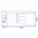 Exhaust Air Purification System with Motor - 3500m³/h - with Pre‑Filter, Bag Filter & Activated Carbon Filter