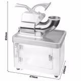 Commercial Ice Crusher - 5kg/min - 350W - Stainless steel - incl. 1kg storage hopper