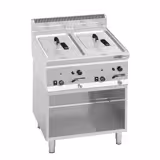 Gas Doppelfritteuse - 8+8 Liter - 13,2 kW - inkl. Untergestell