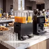 Commercial Cold Drinks Dispenser - 2x 10 Litres - 350W - Black - incl. drip tray